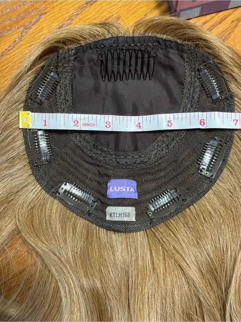 Lusta HTS 100% Premium Remy Hair Silk Top Human Hair Topper-Light Honey Blonde
